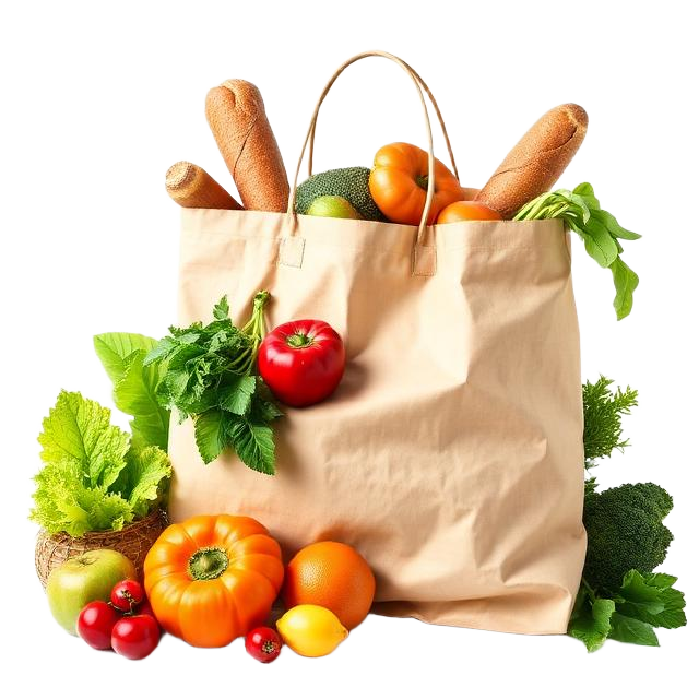 Sacola de compras de mercado